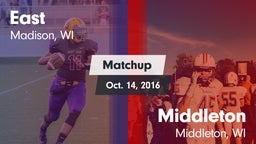 Matchup: East vs. Middleton  2016