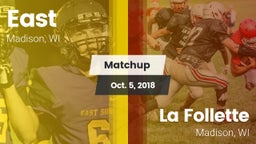 Matchup: East vs. La Follette  2018