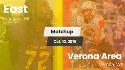 Matchup: East vs. Verona Area  2018