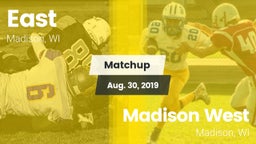 Matchup: East vs. Madison West  2019