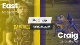 Matchup: East vs. Craig  2019