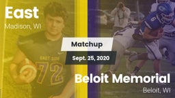 Matchup: East vs. Beloit Memorial  2020