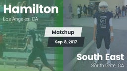 Matchup: Hamilton vs. South East  2017