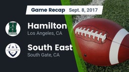 Recap: Hamilton  vs. South East  2017