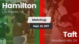 Matchup: Hamilton vs. Taft  2017