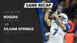 Recap: Rogers  vs. Siloam Springs  2016