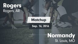 Matchup: Rogers  vs. Normandy  2016