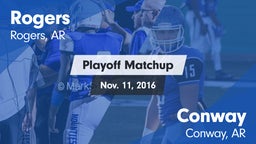 Matchup: Rogers  vs. Conway  2016