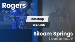 Matchup: Rogers  vs. Siloam Springs  2017