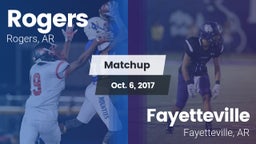 Matchup: Rogers  vs. Fayetteville  2017