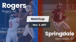 Matchup: Rogers  vs. Springdale  2017