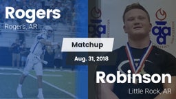 Matchup: Rogers  vs. Robinson  2018