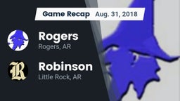 Recap: Rogers  vs. Robinson  2018