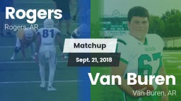 Matchup: Rogers  vs. Van Buren  2018