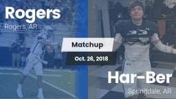 Matchup: Rogers  vs. Har-Ber  2018