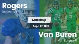 Matchup: Rogers  vs. Van Buren  2019