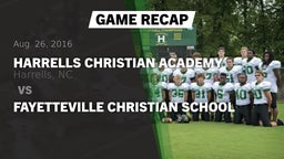 Recap: Harrells Christian Academy  vs. Fayetteville Christian School 2016