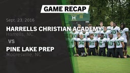 Recap: Harrells Christian Academy  vs. Pine Lake Prep  2016