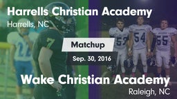 Matchup: Harrells Christian A vs. Wake Christian Academy  2016