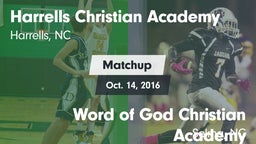 Matchup: Harrells Christian A vs. Word of God Christian Academy 2016