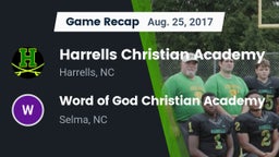 Recap: Harrells Christian Academy  vs. Word of God Christian Academy 2017