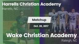 Matchup: Harrells Christian A vs. Wake Christian Academy  2017