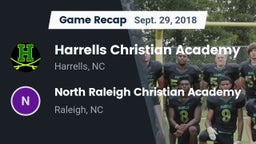 Recap: Harrells Christian Academy  vs. North Raleigh Christian Academy  2018