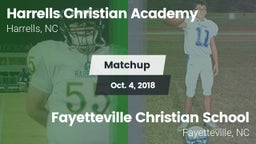 Matchup: Harrells Christian A vs. Fayetteville Christian School 2018
