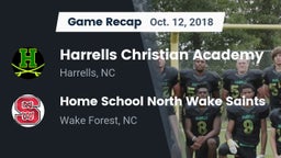 Recap: Harrells Christian Academy  vs. Home School North Wake Saints 2018