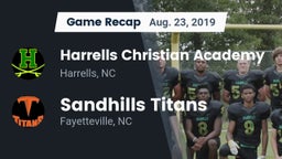 Recap: Harrells Christian Academy  vs. Sandhills Titans 2019