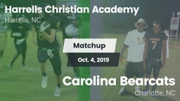 Matchup: Harrells Christian A vs. Carolina Bearcats  2019