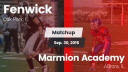 Matchup: Fenwick vs. Marmion Academy  2016