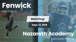 Matchup: Fenwick vs. Nazareth Academy  2019