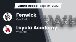 Recap: Fenwick  vs. Loyola Academy  2022
