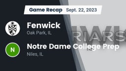Recap: Fenwick  vs. Notre Dame College Prep 2023