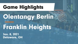 Olentangy Berlin  vs Franklin Heights  Game Highlights - Jan. 8, 2021