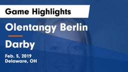 Olentangy Berlin  vs Darby  Game Highlights - Feb. 5, 2019