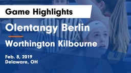 Olentangy Berlin  vs Worthington Kilbourne  Game Highlights - Feb. 8, 2019