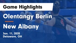 Olentangy Berlin  vs New Albany  Game Highlights - Jan. 11, 2020