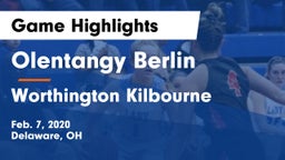 Olentangy Berlin  vs Worthington Kilbourne  Game Highlights - Feb. 7, 2020
