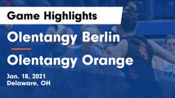 Olentangy Berlin  vs Olentangy Orange  Game Highlights - Jan. 18, 2021
