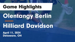 Olentangy Berlin  vs Hilliard Davidson  Game Highlights - April 11, 2024