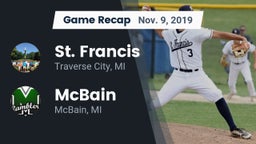 Recap: St. Francis  vs. McBain  2019