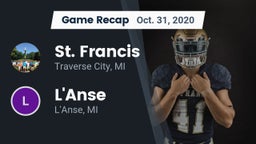 Recap: St. Francis  vs. L'Anse  2020