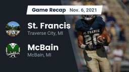 Recap: St. Francis  vs. McBain  2021