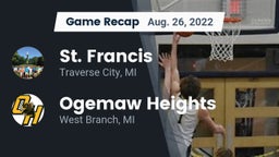 Recap: St. Francis  vs. Ogemaw Heights  2022