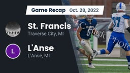 Recap: St. Francis  vs. L'Anse  2022