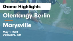 Olentangy Berlin  vs Marysville  Game Highlights - May 1, 2024