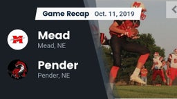Recap: Mead  vs. Pender  2019