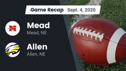 Recap: Mead  vs. Allen  2020